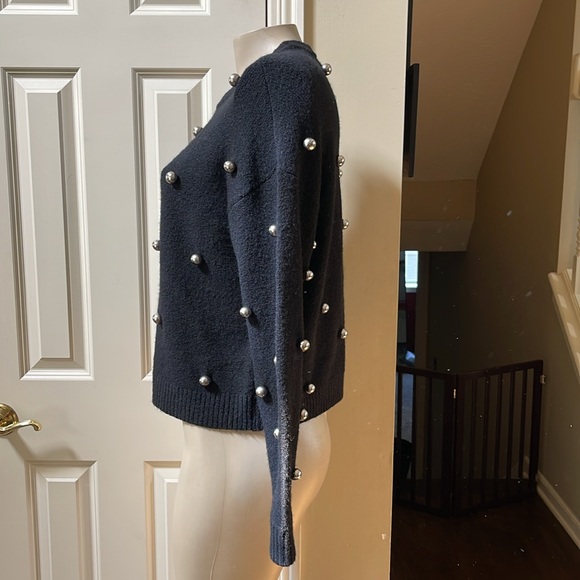 Alice + Olivia Gleeson metal Ball wool blend sweater, XS - Picture 3 of 7